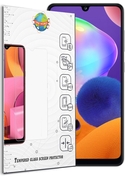 Samsung A31 Temperli Ekran Koruyucu Cam Şeffaf fiyatları