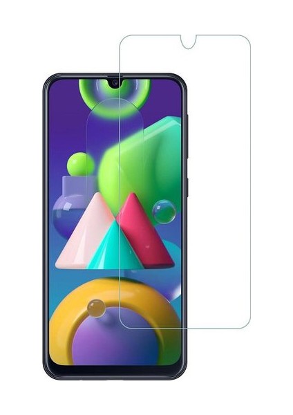 Samsung M21 Temperli Ekran Koruyucu Cam Şeffaf