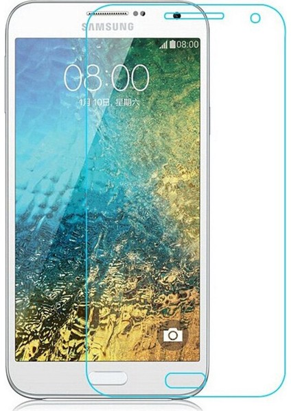 Samsung E5 Temperli Ekran Koruyucu Cam Şeffaf