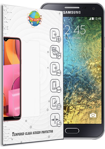 Samsung E5 Temperli Ekran Koruyucu Cam Şeffaf