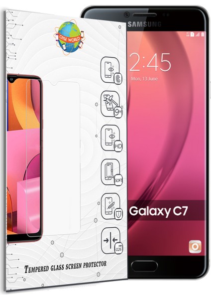 Samsung C7 Temperli Ekran Koruyucu Cam Şeffaf fiyatları