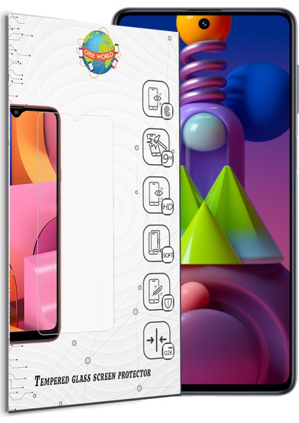 Samsung M51 Temperli Ekran Koruyucu Cam Şeffaf fiyatları