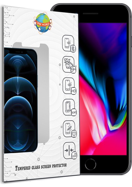 Apple iPhone 8 Plus Kılıf Silikon Kapak ve Ekran Koruyucu Set Şeffaf fiyatları