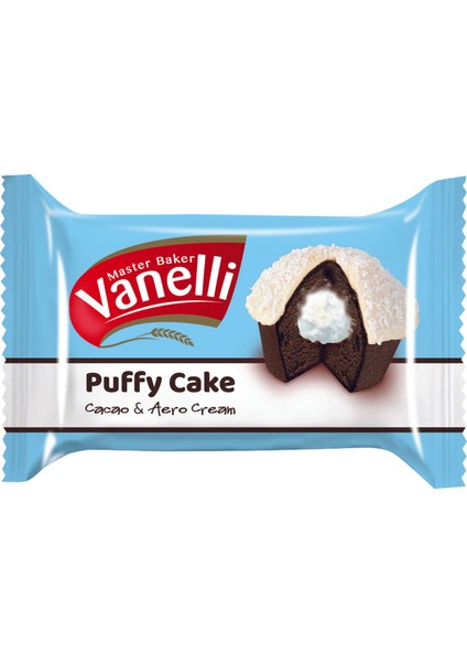 Puffy Hindistan Cevizli Kakaolu Kek