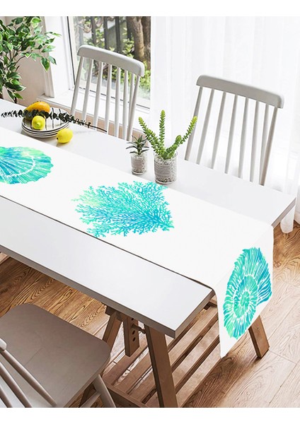 Beyaz Zeminde Yeşil Renkli Su Yosunu Desenli Dijital Baskılı Özel Tasarım Süet Runner fiyatları