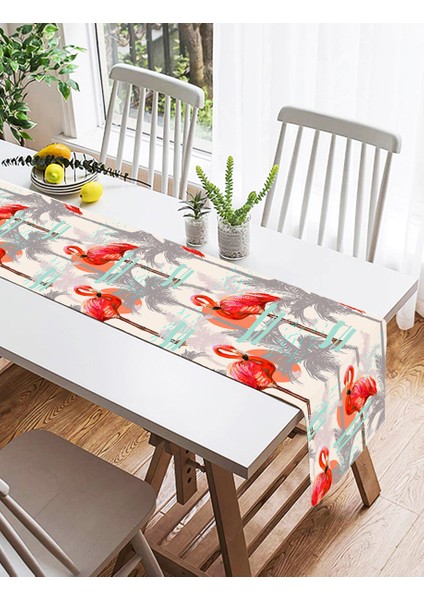 Flamingo Desenli Dijital Baskılı Süet Runner fiyatları