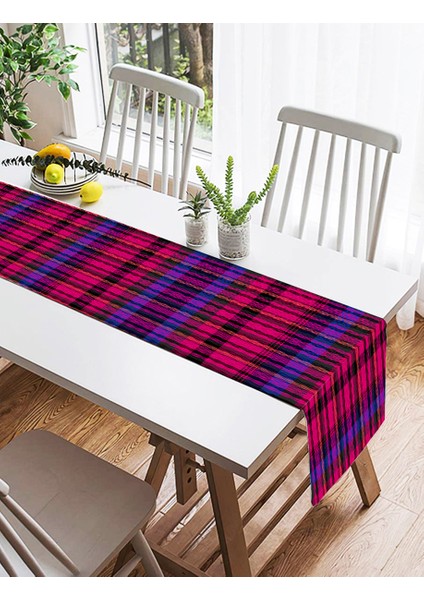Ekose Desenli Özel Tasarım Dijital Baskılı Modern Süet Runner fiyatları