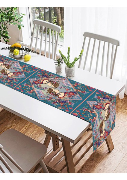 Kadın Motifli Dijtal Baskılı Modern Süet Runner fiyatları