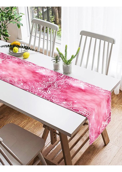 Pembe Zeminli Dijital Baskılı Modern Süet Runner fiyatları