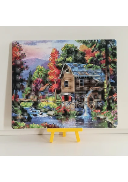 Boncuklu Taşlı Mozaik Elmas Goblen Pano Tablo Resim Puzzle Çocuklar İçin 21 x 25 cm