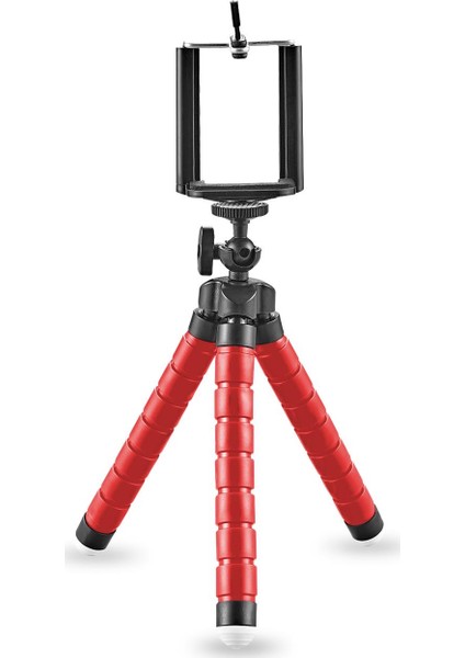 ONY03 3'lü Esnek Tripod Kırmızı