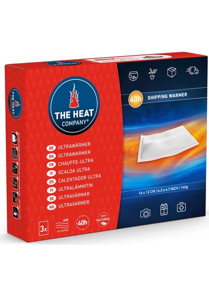 The Heat Company 40 Saat 3 Adet  Theheatcompany Ultrawarmer  Nakliye ve Operasyon Isıtıcı