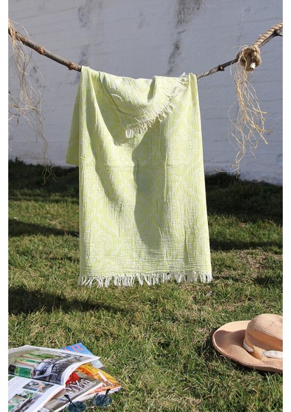 Pamuklu 90 x 180 cm Peştemal Plaj Havlusu Jakarlı