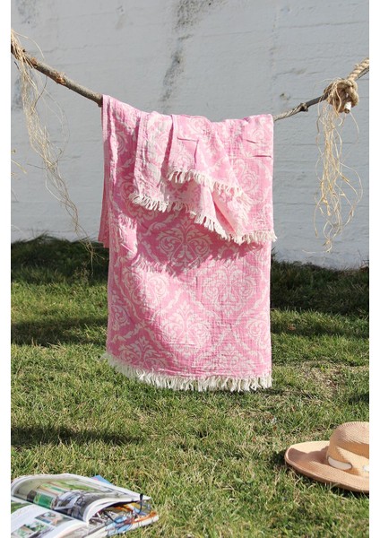 Pamuklu 90 x 180 cm Peştemal Plaj Havlusu Jakarlı