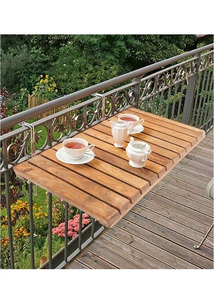 Reto Design Retodesign Ahşap Katlanır Balkon Masası