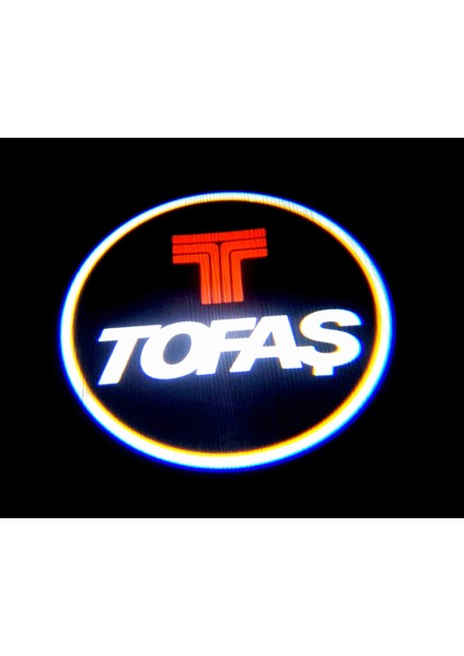 Tofaş Araçlar Için Pilli Yapıştırmalı Kapı Altı LED Logo