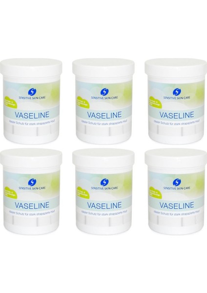 Sensitive Skin Care Vaseline 125 ml Saf Vazelin 6 Adet