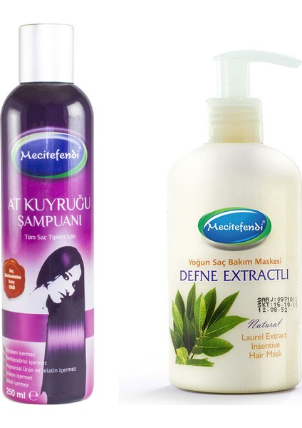 At Kuyruğu Şampuanı + Defne Saç Maskesi Set