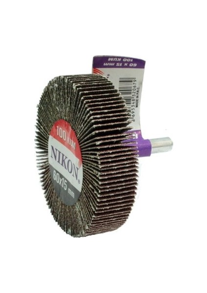 Saplı Mob Fırfır Zımpara Mop Keçe Zımpara 60 x 30 MM-100 Kum