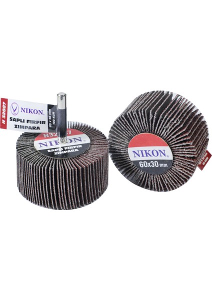 Saplı Mob Fırfır Zımpara Mop Keçe Zımpara 60 x 30 MM-100 Kum