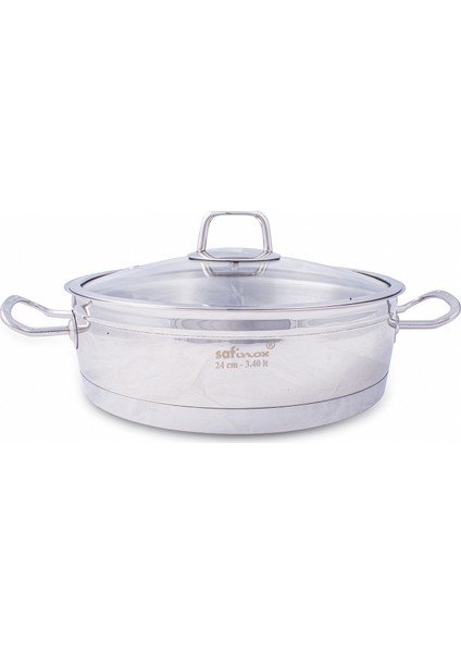 Vision 24cm 3.40 Litre Karnıyarık Çelik Tencere
