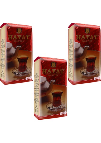 Hayat Çay Gold Tea 500g Fırsat (x3 adet)