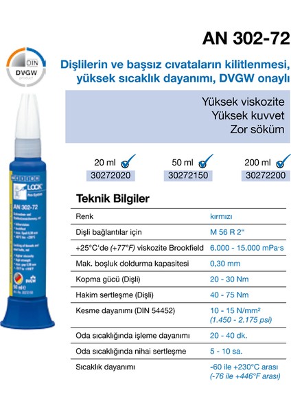 Lock An 302-72
