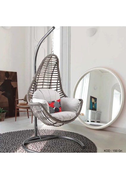 Capri Swing Milas Tekli Rattan Bahçe Balkon Salıncağı fırsatları