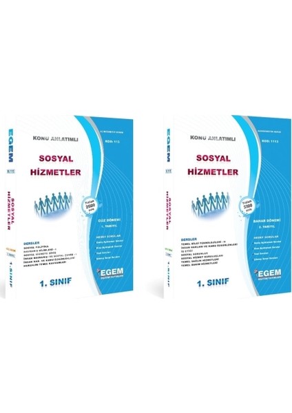 AÖF Sosyal Hizmetler 1. Sınıf 1 ve 2. Dönem "güz-Bahar"