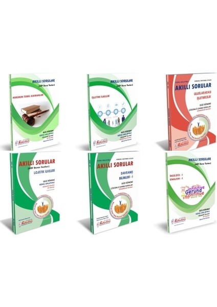AÖF Lojistik 1. Sınıf 1. Dönem Tüm Dersler Modül Set (Güz)