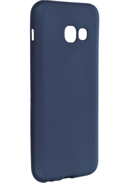 Samsung Galaxy A3 2017 Uyumlu Kılıf Matte Yumuşak Flexi Silikon Lacivert