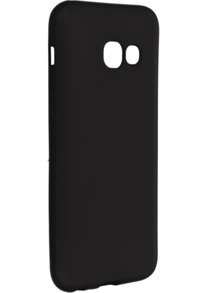 Samsung Galaxy A3 2017 Uyumlu Kılıf Matte Yumuşak Flexi Silikon Siyah