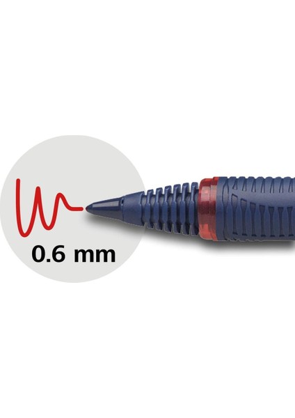 One Business Kırmızı Roller Kalem 0.6 mm 5'li