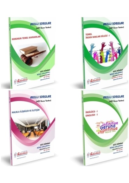 AÖF Özel Güvenlik ve Koruma 1. Sınıf 1. Dönem Modüller Set (Güz)