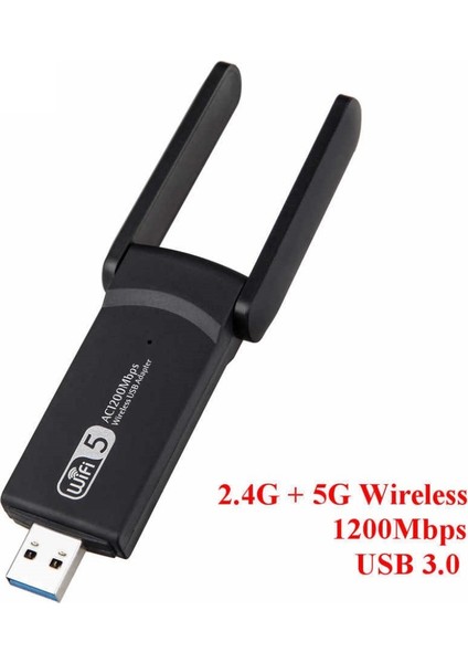 Ultratekno AC1300 Mbps Dual Band USB 3.0 Adaptör Kablosuz Wifi