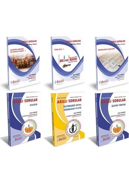 AÖF İşletme 2. Sınıf 3. Dönem Tüm Dersler Set (Güz)