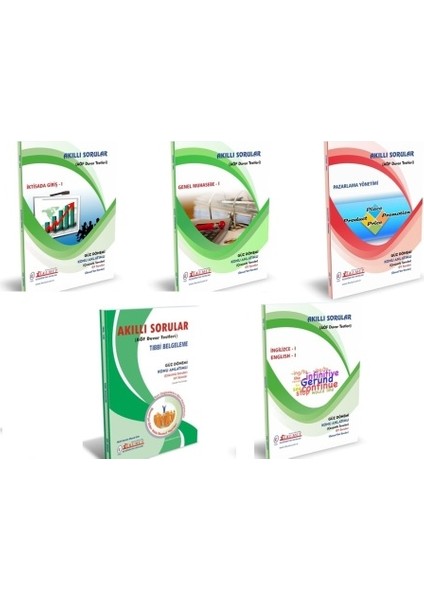 AÖF Sağlık Yönetimi 1. Sınıf 1. Dönem Modüller Set (Güz)