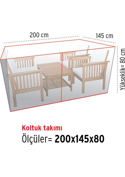Koltuk Takımı Koruma Örtüsü ( 200 x 145 )
