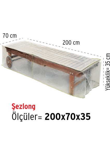 Şezlong Koruma Örtüsü (200x70 h:35)