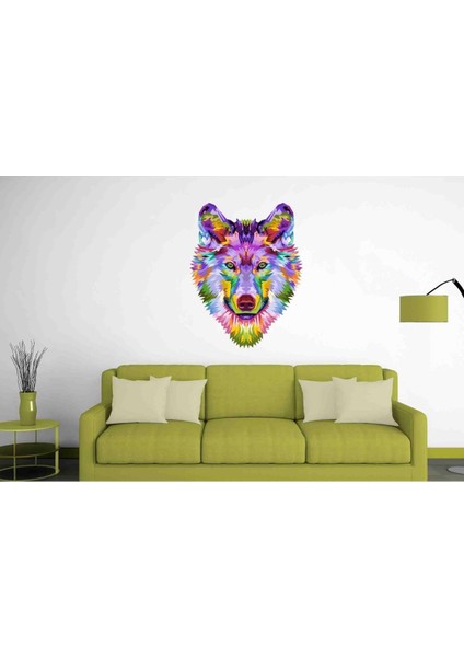 Kt Decoration Asil Kurt Sanatsal Duvar Sticker