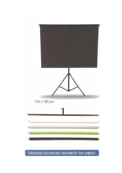 Kumaş Üzerine Boyama Gri Fon 135 x 185 cm