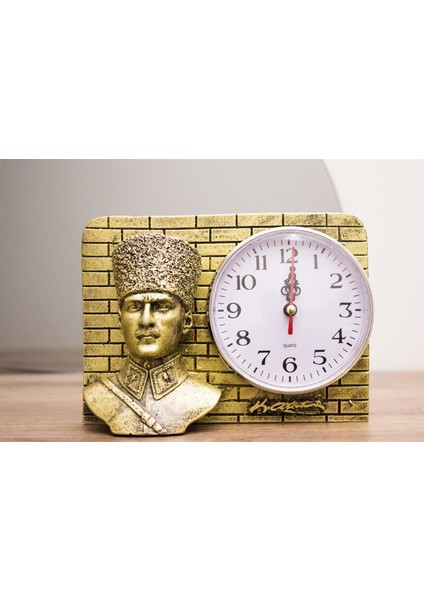 Antioch Artdesign Atatürk Masa Saati Ofis Saati Ev Dekor Hediyelik Eşya