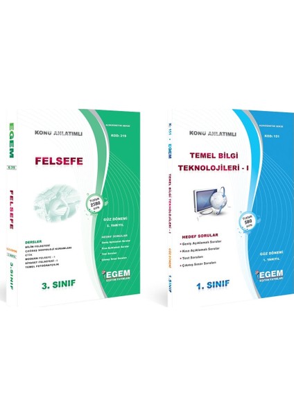 AÖF Felsefe 3. Sınıf 5. Dönem Tüm Dersler (Güz)