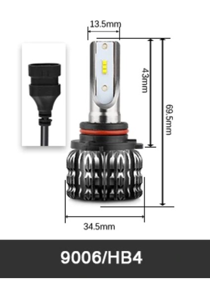 Volkswagen Jeeta Mk5 LED Xenon Sis Far Aydınlatma Ampulu Femex Ecopower