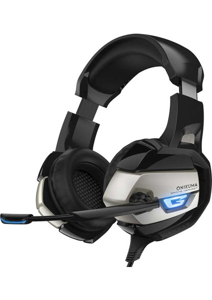 K5 Oyuncu Kulaklığı Mikrofonlu Rgb Aydınlatmalı Siyah