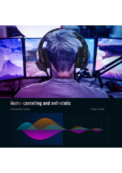 K5 Oyuncu Kulaklığı Mikrofonlu Rgb Aydınlatmalı Siyah fırsatları