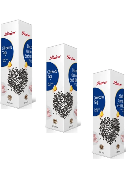 Çörekotu Yağı 250 ml x 3 'lü Soğuk Pres