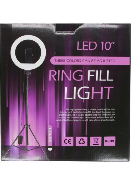 NT-79108 Aliminyum Ring 10 Inç LED Işık