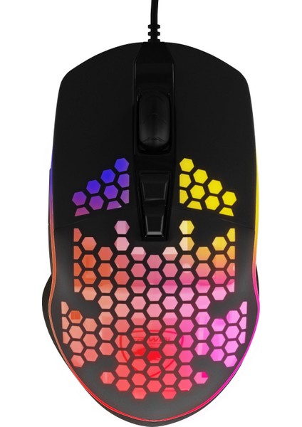 MF Product Strike 0576 RGB Kablolu Gaming Mouse Siyah