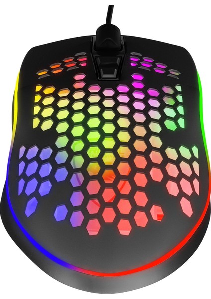 MF Product Strike 0576 RGB Kablolu Gaming Mouse Siyah